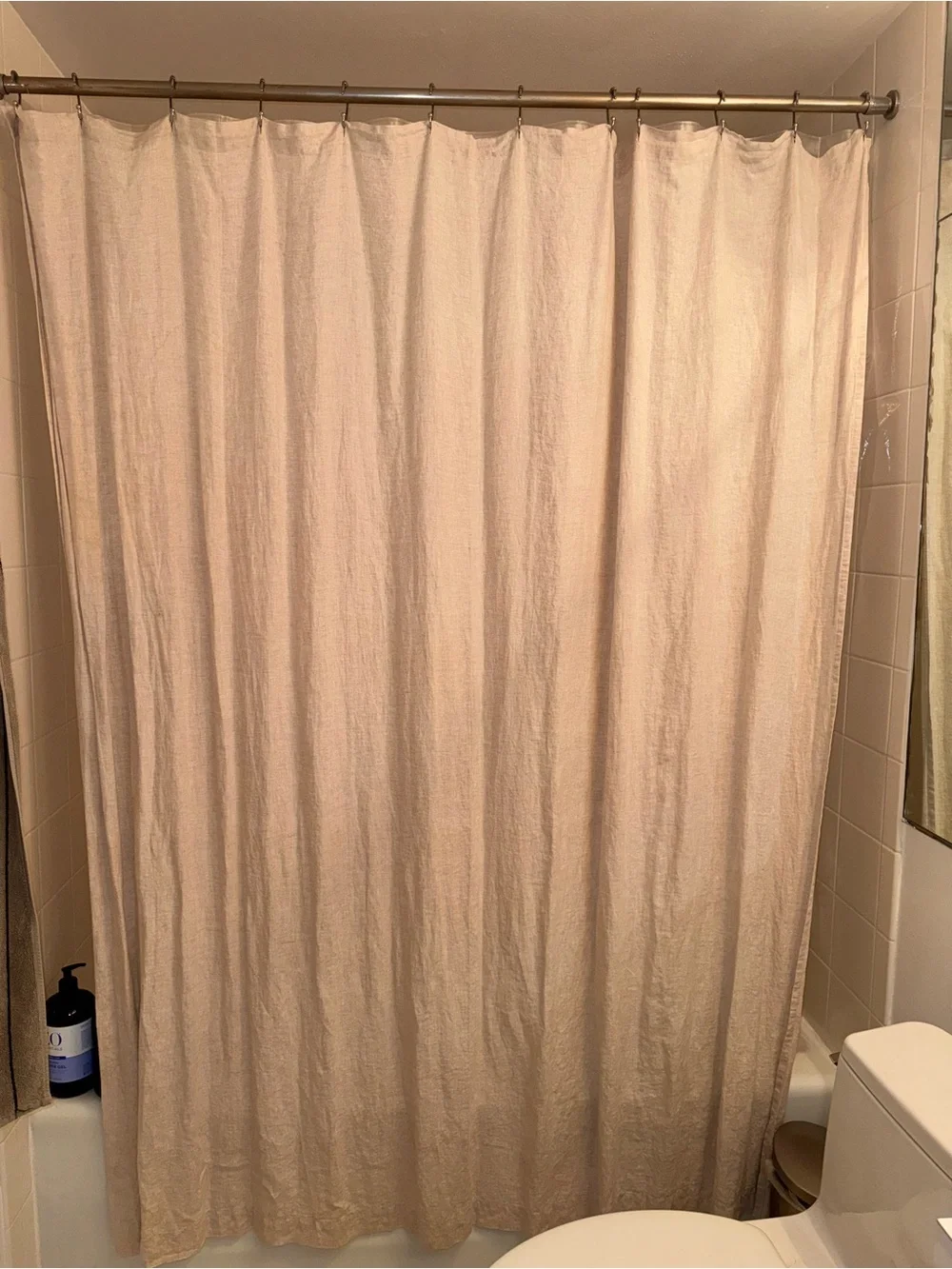 West elm European Flax Linen Shower Curtain
